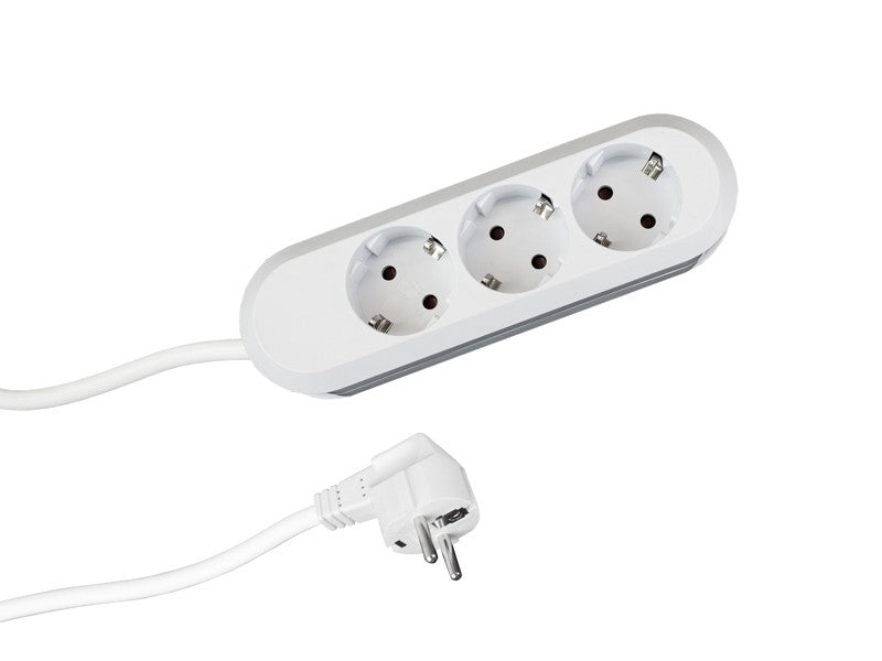 Bachmann Steckdosenleiste SMART 3-fach, weiß 5,0m, ohne Schalter Bachmann Steckdosenleiste SMART 3-fach, weiß 5,0m, ohne Schalter